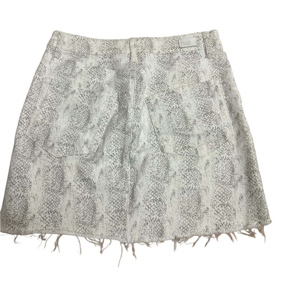 PAIGE Sonoran Snake Jasmine Skirt with Raw Hem, Snakeskin pattern size 27 - Picture 6 of 9
